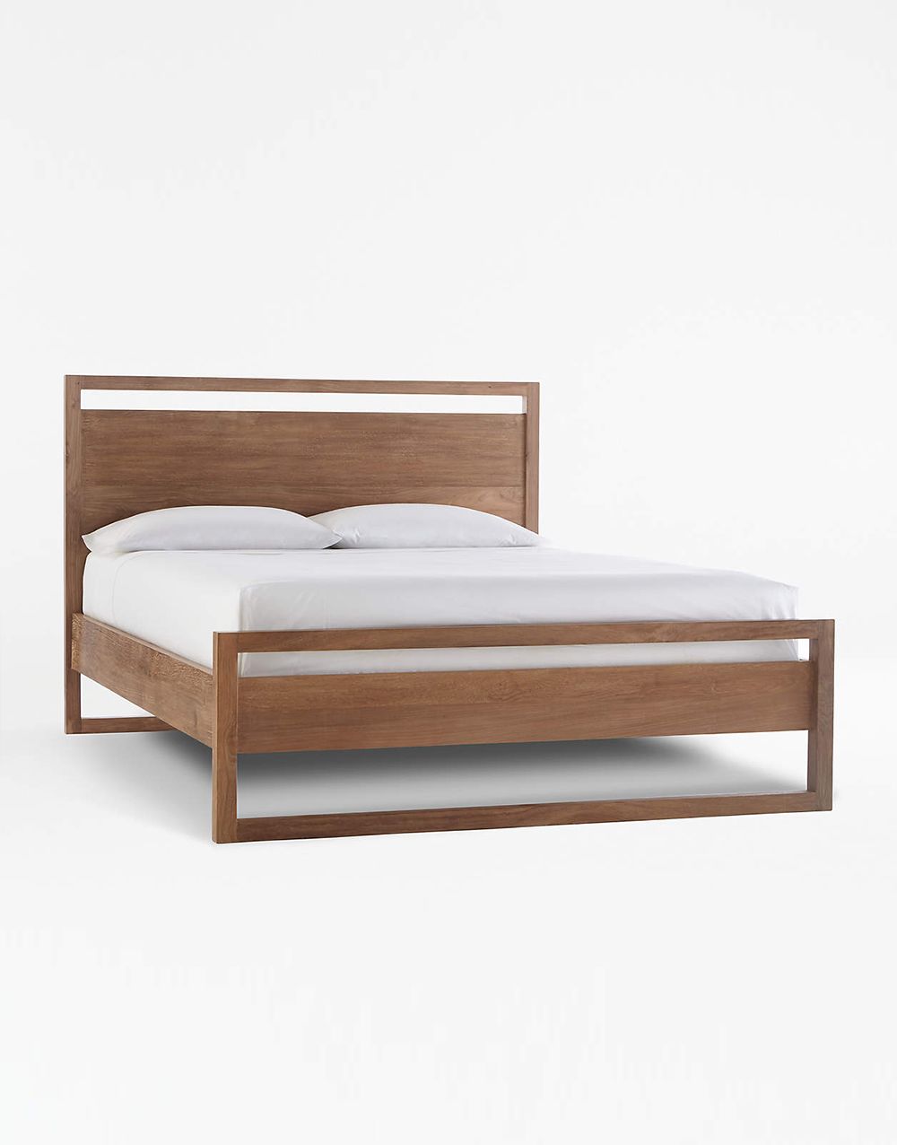 Teak Double Bed With Headboard - Görsel 3