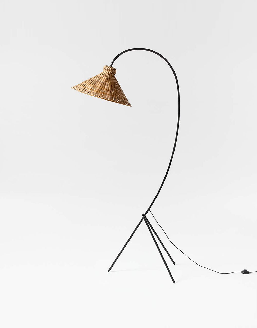 Floor Lamp With Polyester Shade - Görsel 4