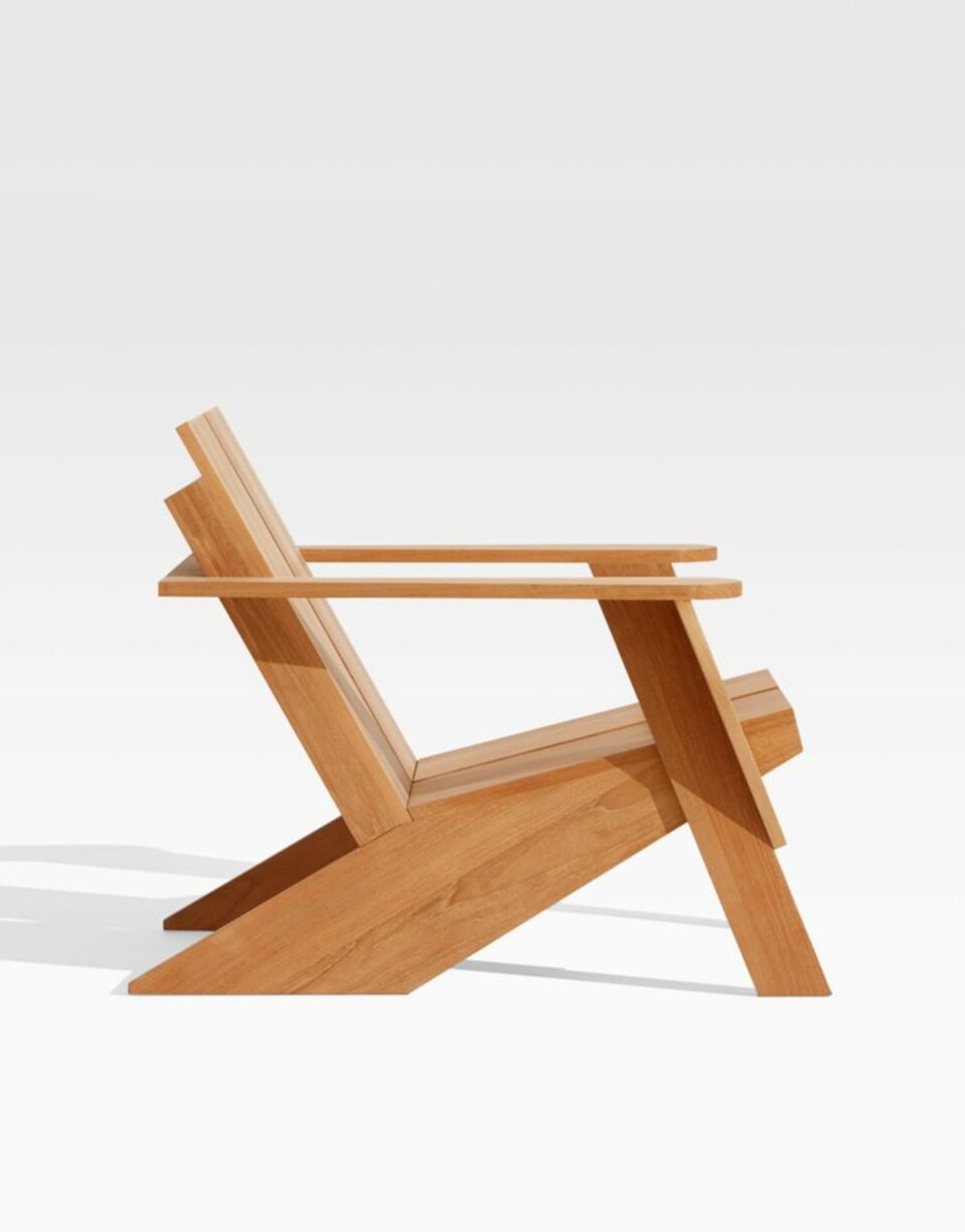 Blue Outdoor Rocking Chair - Görsel 3