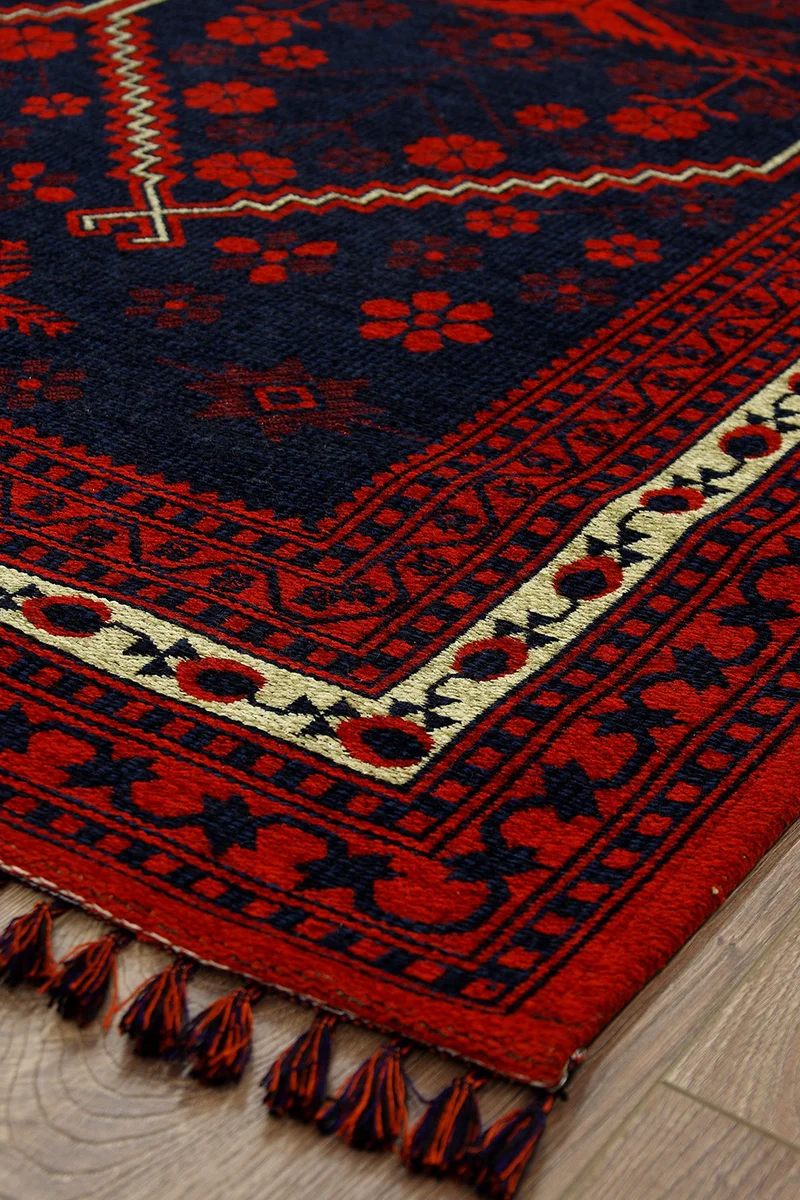 Kashe Antik 9131 Kırmızı Kilim Serisi