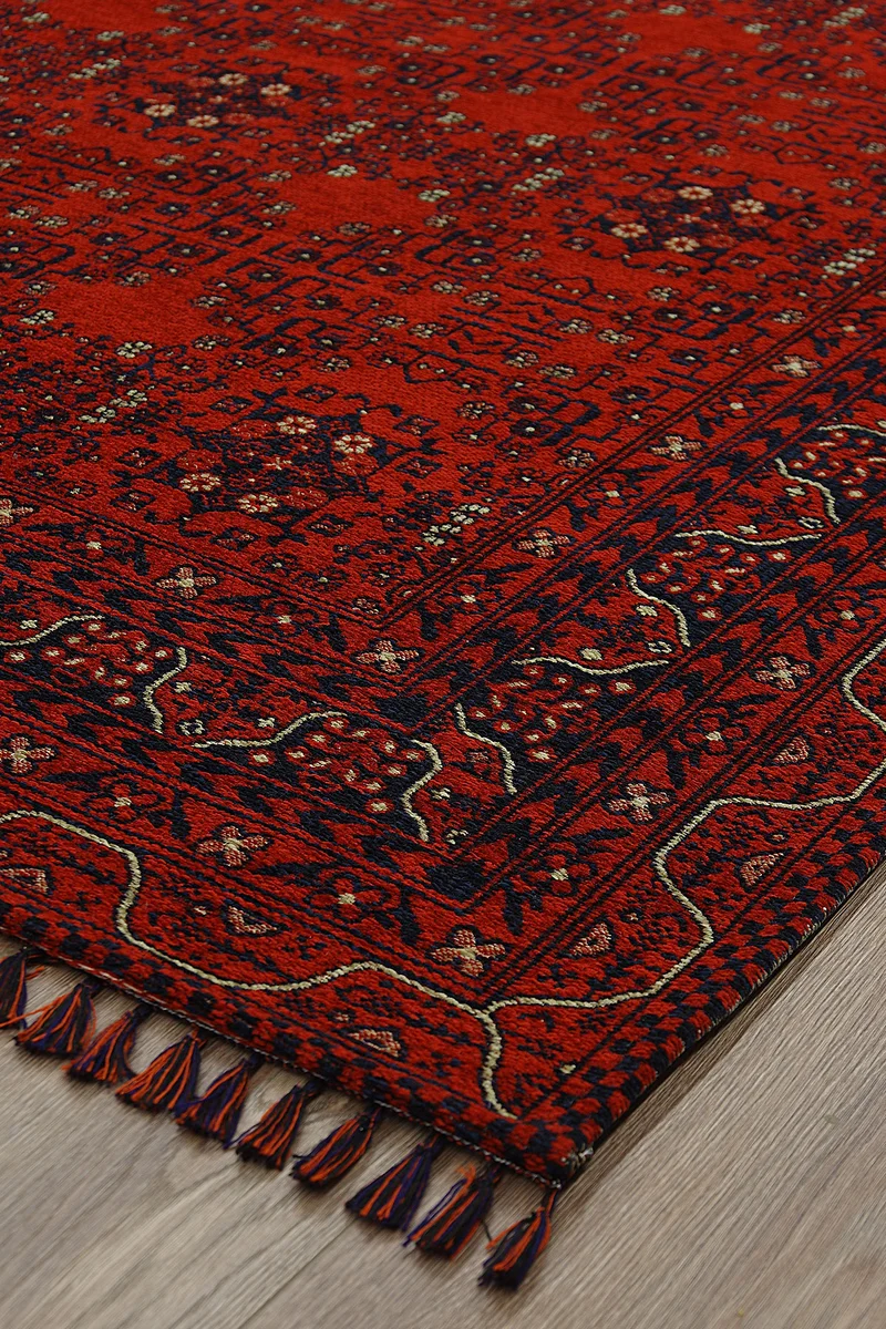 Kashe Antik 9132 Kırmızı Kilim Serisi - Görsel 2