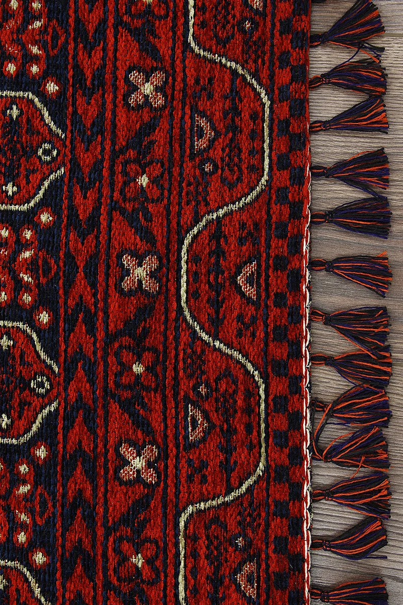 Kashe Antik 9132 Kırmızı Kilim Serisi - Görsel 3