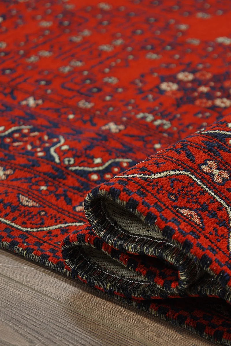 Kashe Antik 9132 Kırmızı Kilim Serisi - Görsel 5