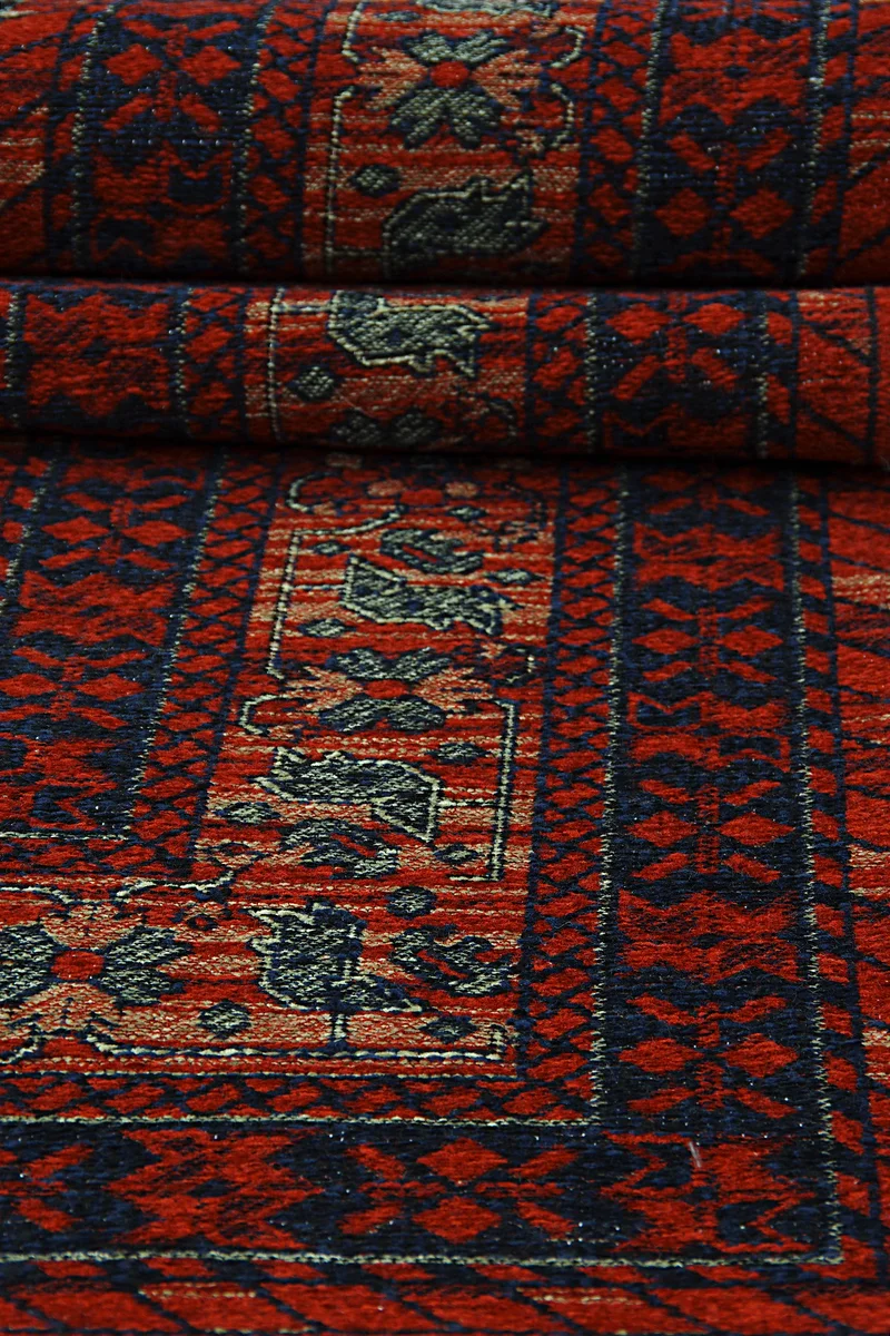 Kashe Antik 9134 Kırmızı Kilim Serisi - Görsel 6