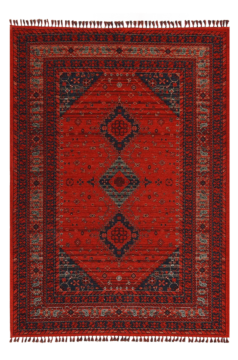 Kashe Antik 9134 Kırmızı Kilim Serisi